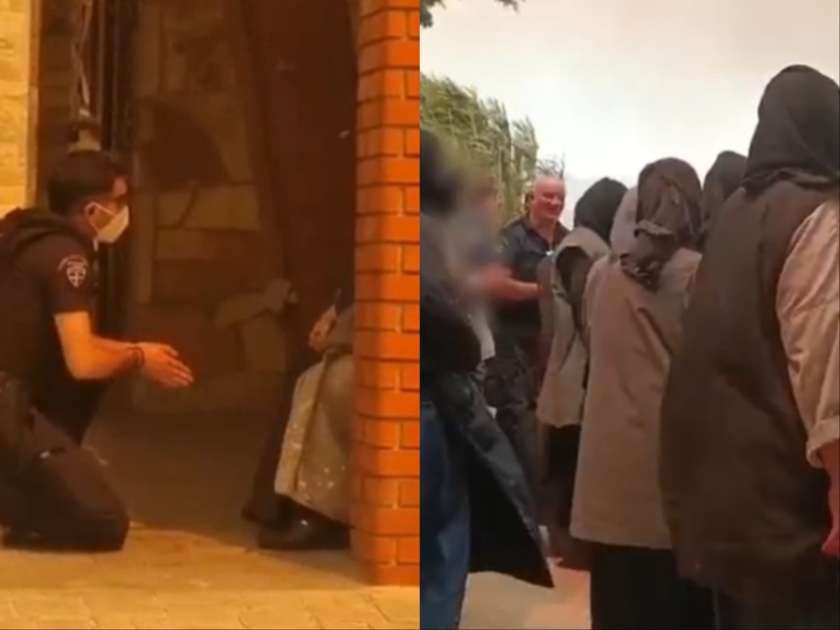Φωτιά στη Μάνδρα: Συγκλονίζει το βίντεο με τις προσπάθειες αστυνομικών να πείσουν μοναχές να εκκενώσουν μοναστήρι