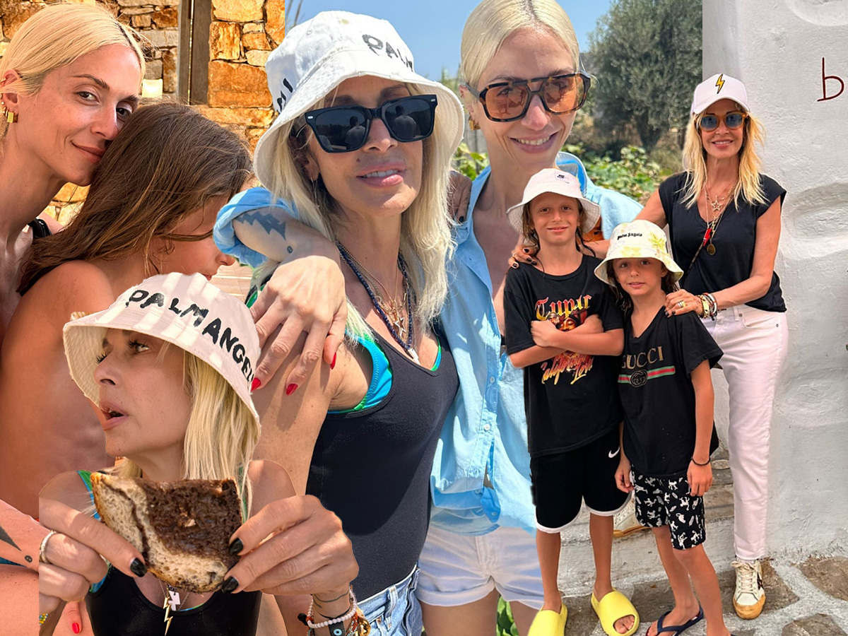 Άννα Βίσση: Το φωτογραφικό άλμπουμ από τις διακοπές στην Αντίπαρο με τη Σοφία Καρβέλα και τα εγγόνια της