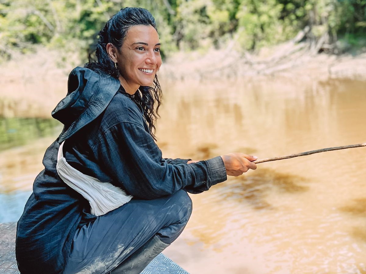 Ευγενία Σαμαρά: Ψάρεψε πιράνχας στον Αμαζόνιο – Φωτογραφίες