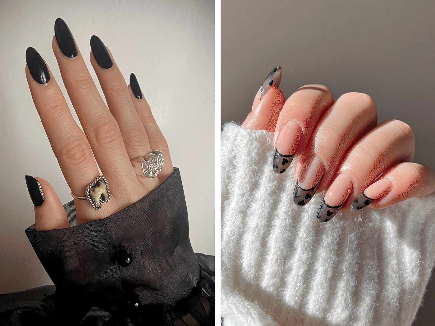 Black manicure: Τα ωραιότερα looks για να πας προετοιμασμένη στο nail bar