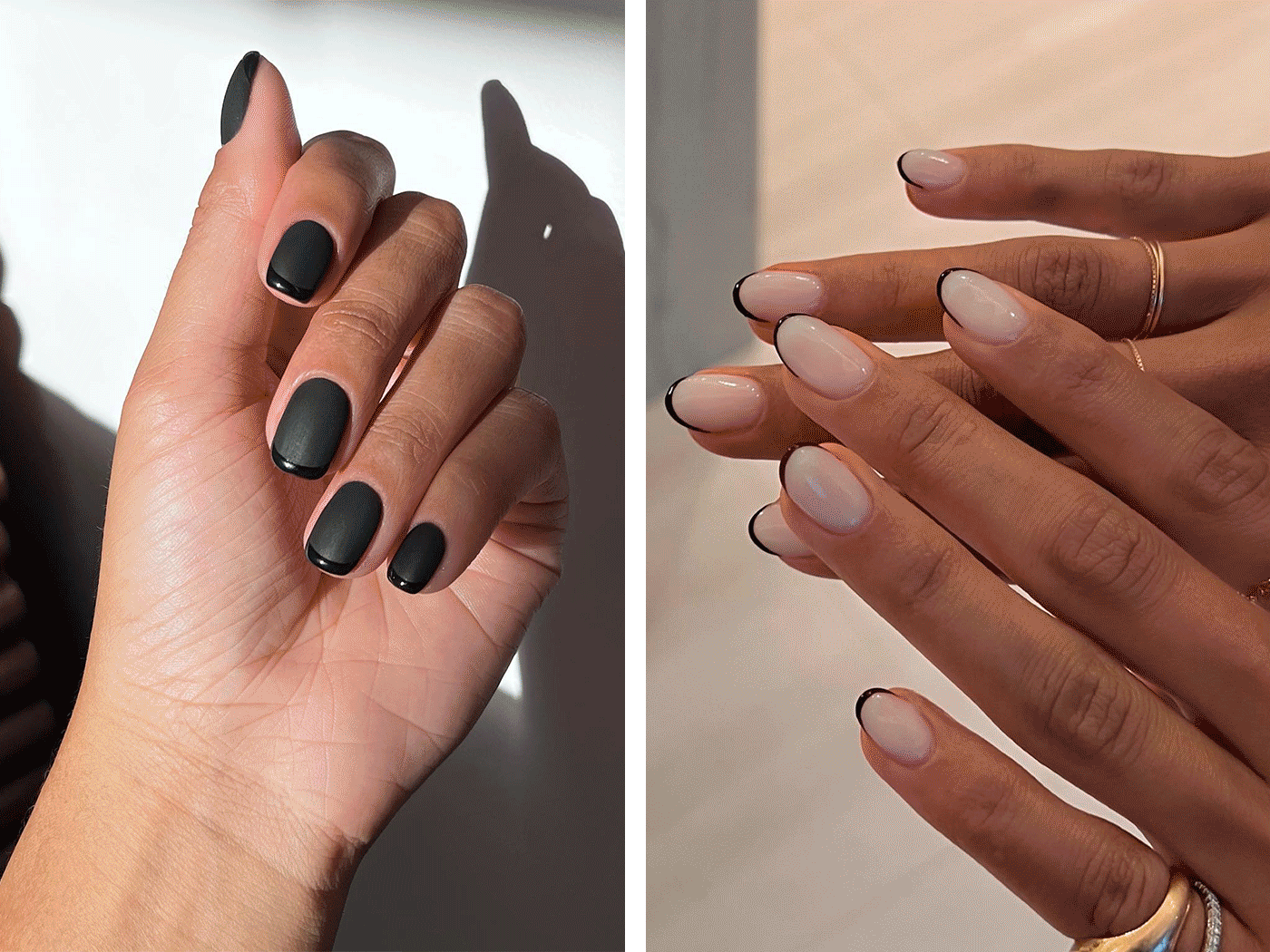 Dark Tips: Το πιο chic look για εσένα που αγαπάς το french manicure
