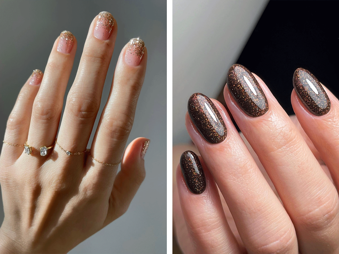 Minimal Glam: Με αυτό το λαμπερό μανικιούρ θα υποδεχτείς τον Δεκέμβριο!