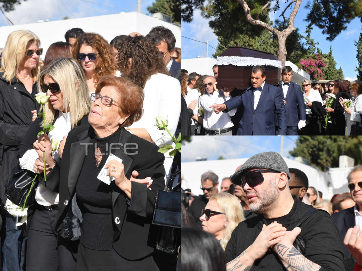 Κηδεία Κάτιας Νικολαΐδου: Ανείπωτη θλίψη στο τελευταίο «αντίο» στο Κοιμητήριο Παλαιού Φαλήρου