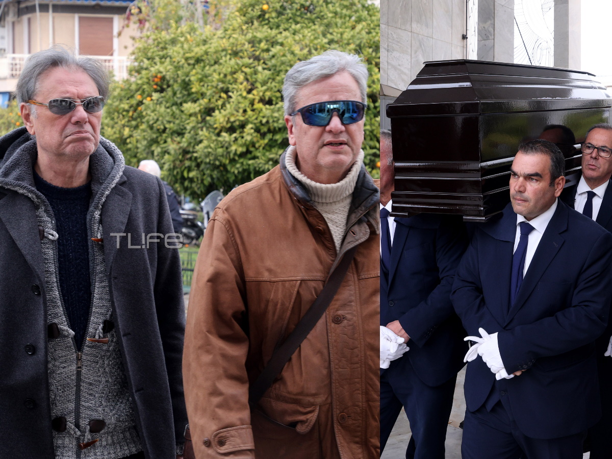 Κηδεία Γιώργου Μιχαλακόπουλου: Ο Οδυσσέας Σταμούλης και ο Ισίδωρος Σταμούλης στο τελευταίο «αντίο»