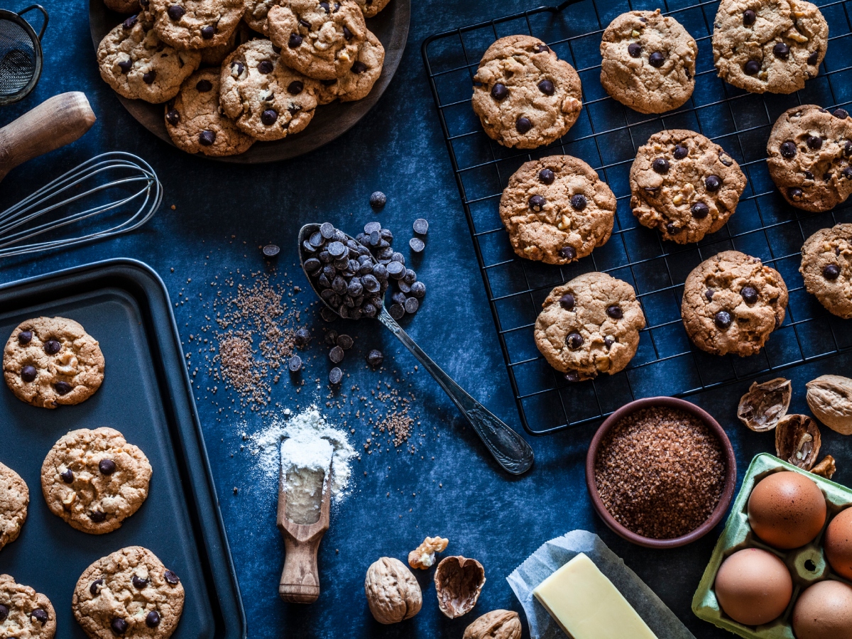 Συνταγή για cookies με κομμάτια μαύρης σοκολάτας