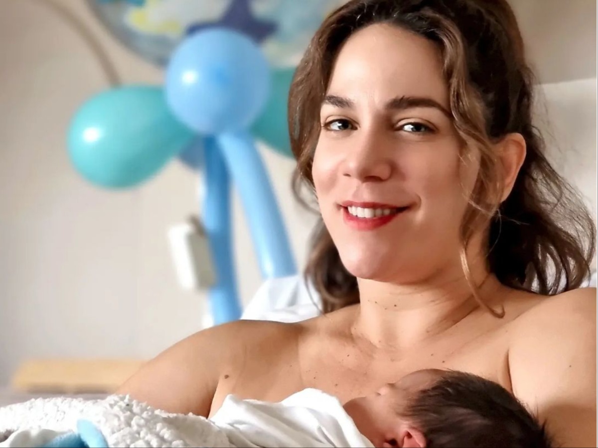 Κατερίνα Στικούδη: Οι πρώτες φωτογραφίες με τον νεογέννητο γιο της μέσα από το μαιευτήριο