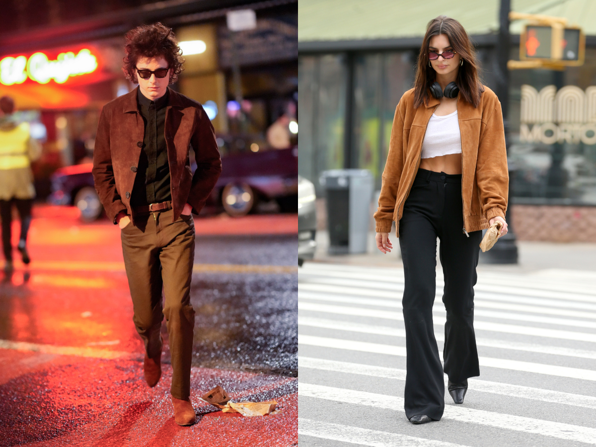  Emily Ratajkowski: Φοράει το cool jacket του Bob Dylan που επανέφερε ο Timothee Chalamet