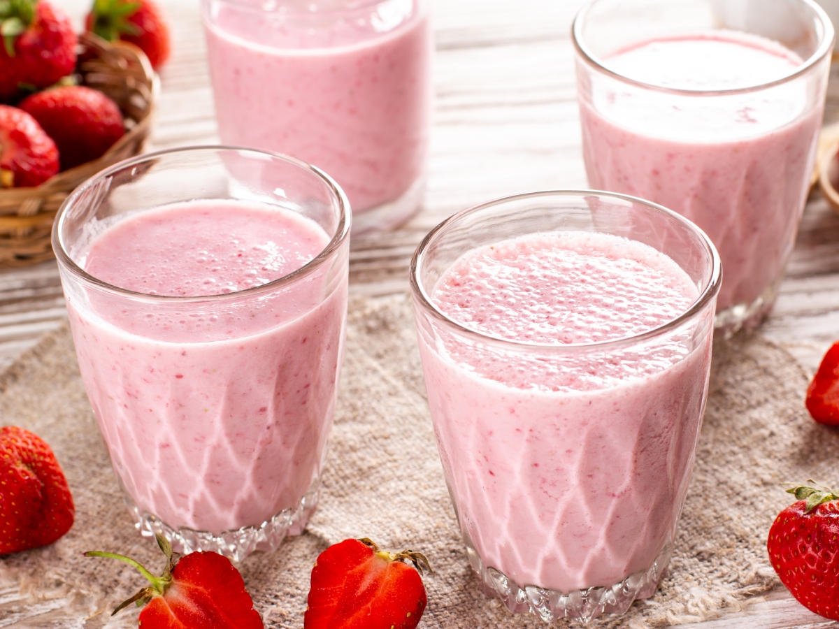 Συνταγή για δροσερό smoothie φράουλα