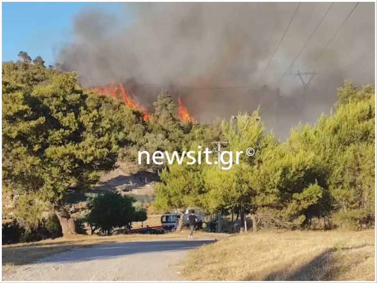 Φωτιά στη Σταμάτα: Νεκρός άνδρας από ανακοπή καρδιάς