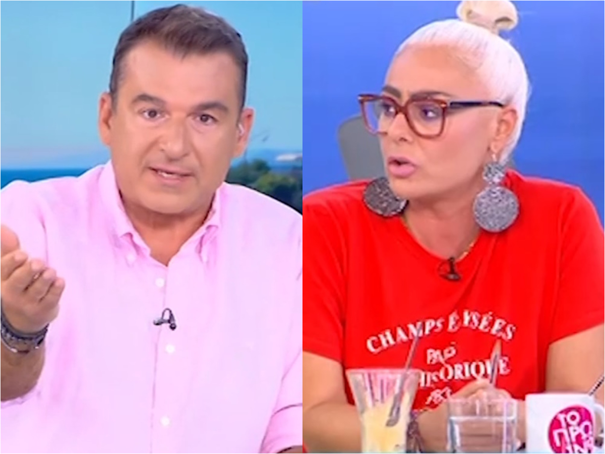 Αρπάχτηκαν Γιώργος Λιάγκας και Άρια Καλύβα on air: «Έλεος! Σταμάτα να πω μια κουβέντα»