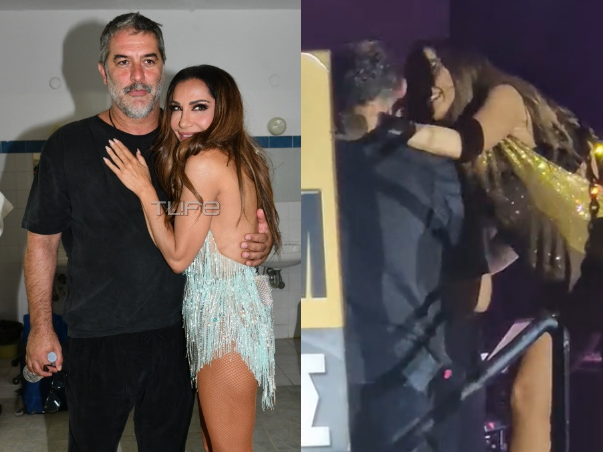 Δέσποινα Βανδή: Η στιγμή που φεύγει από τη σκηνή για να χαρίσει ένα τρυφερό φιλί στον Βασίλη Μπισμπίκη – Δες το βίντεο