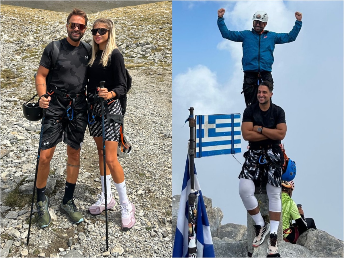 Σάκης Κατσούλης – Ηλίας Βρεττός: Στην κορυφή του Ολύμπου με τις συντρόφους τους! Φωτογραφίες