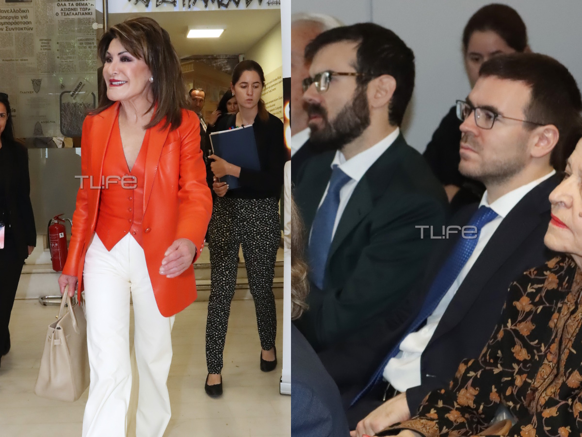 Γιάννα Αγγελοπούλου: Η σπάνια δημόσια εμφάνιση με τον σύζυγό της, Θεόδωρο και τους δύο γιους της – Αποκλειστικές φωτογραφίες