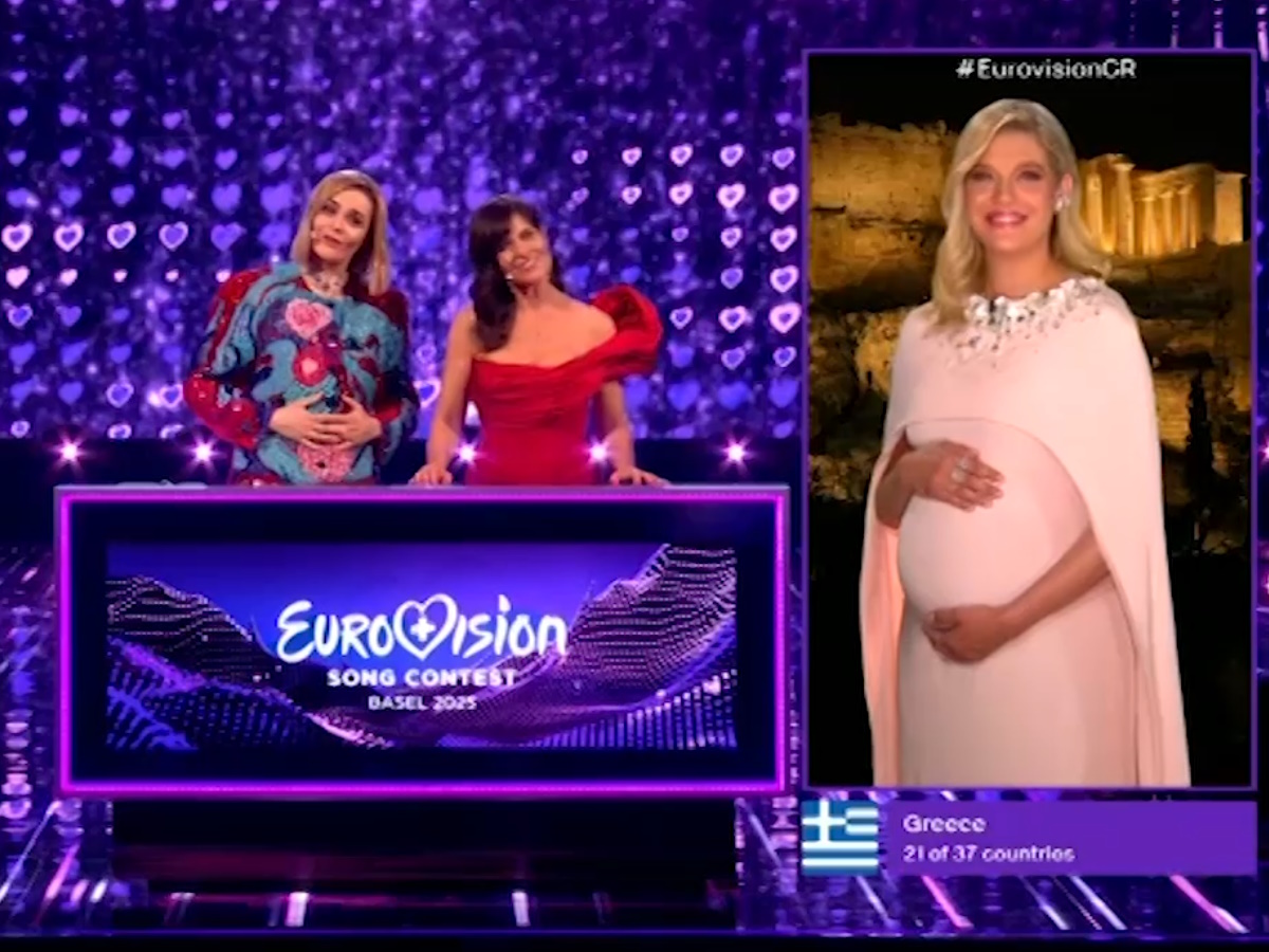 Τζένη Θεωνά – Eurovision 2025: Η εμφάνιση με φουσκωμένη κοιλιά στον τελικό – Που δώσαμε το 12άρι