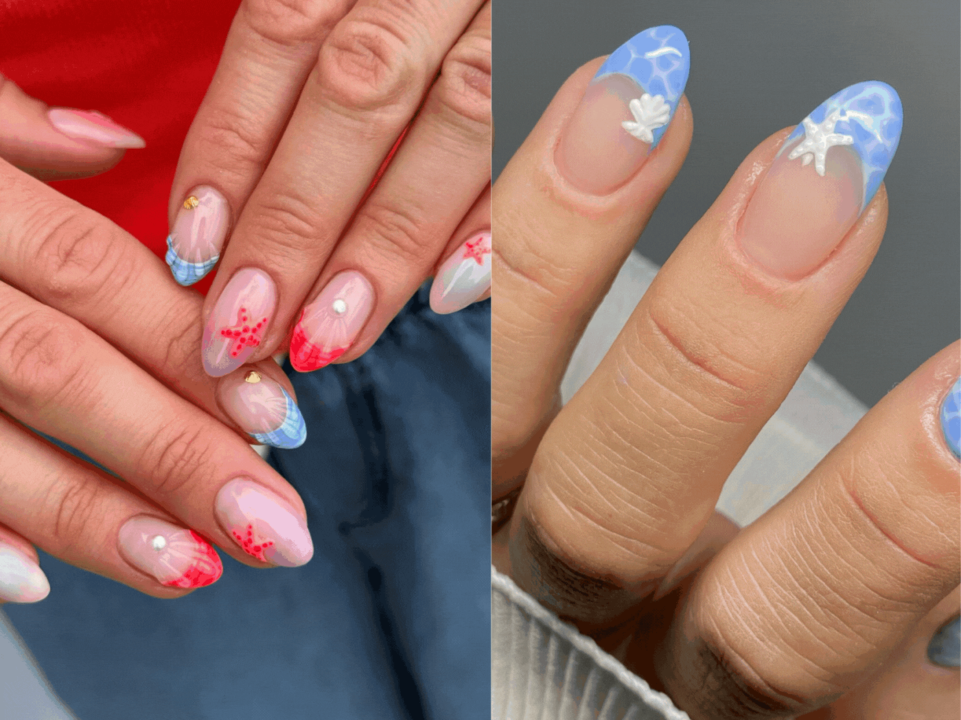 Beach nails: Κοράλλια, αστερίες και αποχρώσεις που θυμίζουν παραλίες και ηλιοβασιλέματα