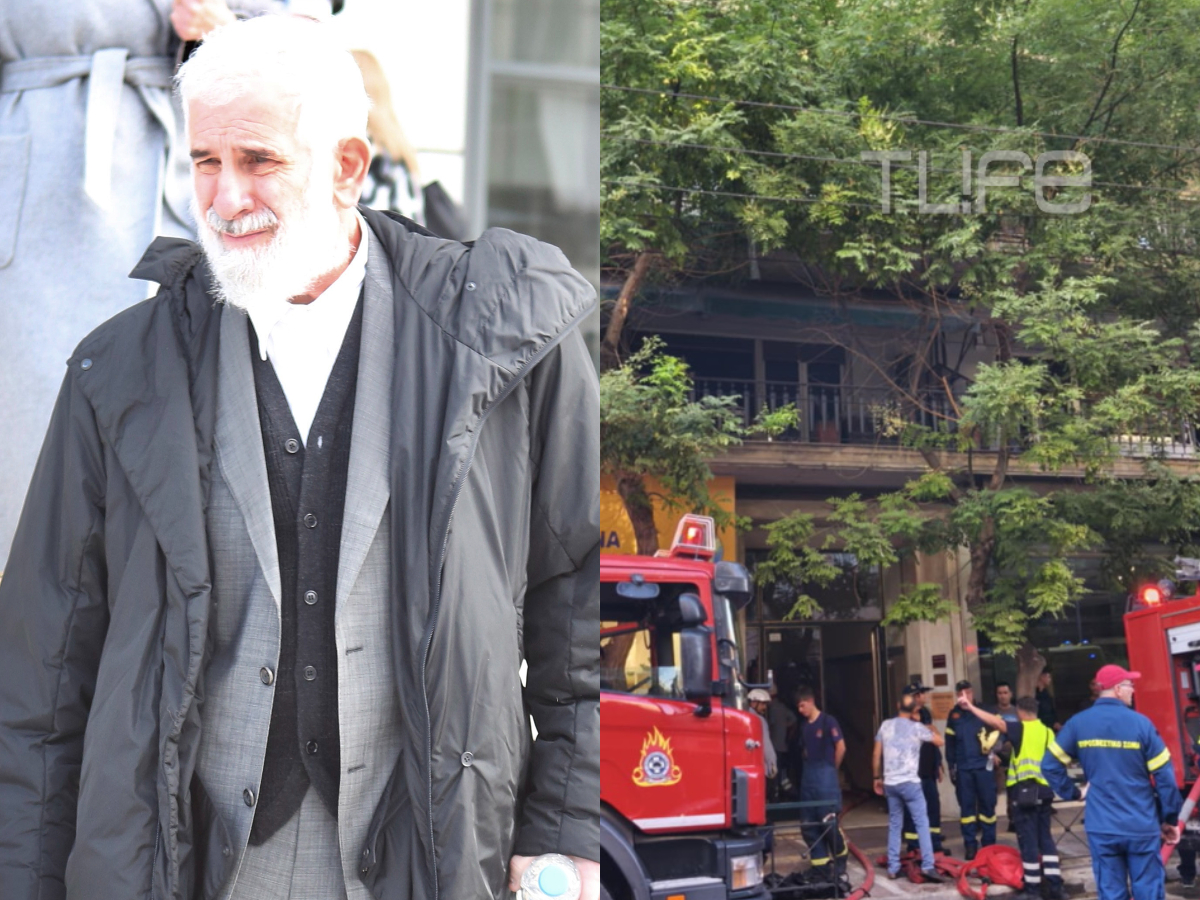 Πέτρος Φιλιππίδης: Αποκλειστικές φωτογραφίες από το σπίτι του μετά τη φωτιά – Η στιγμή που μπαίνει ξανά στην πολυκατοικία