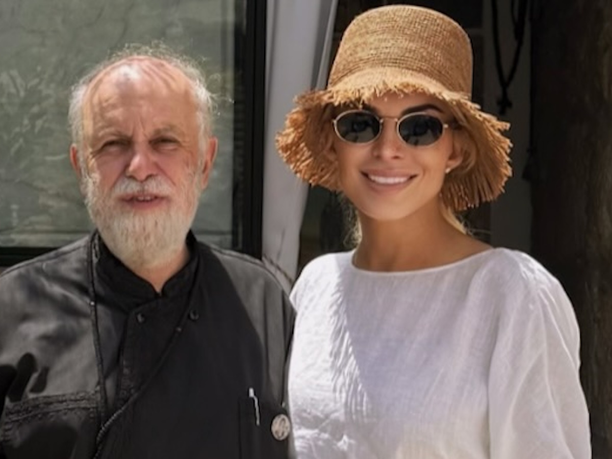 Κατερίνα Καινούργιου: Η συνάντηση με τον πατέρα Δημήτριο Λουπασάκη στα Χανιά – «Πήρα την ευχή του»