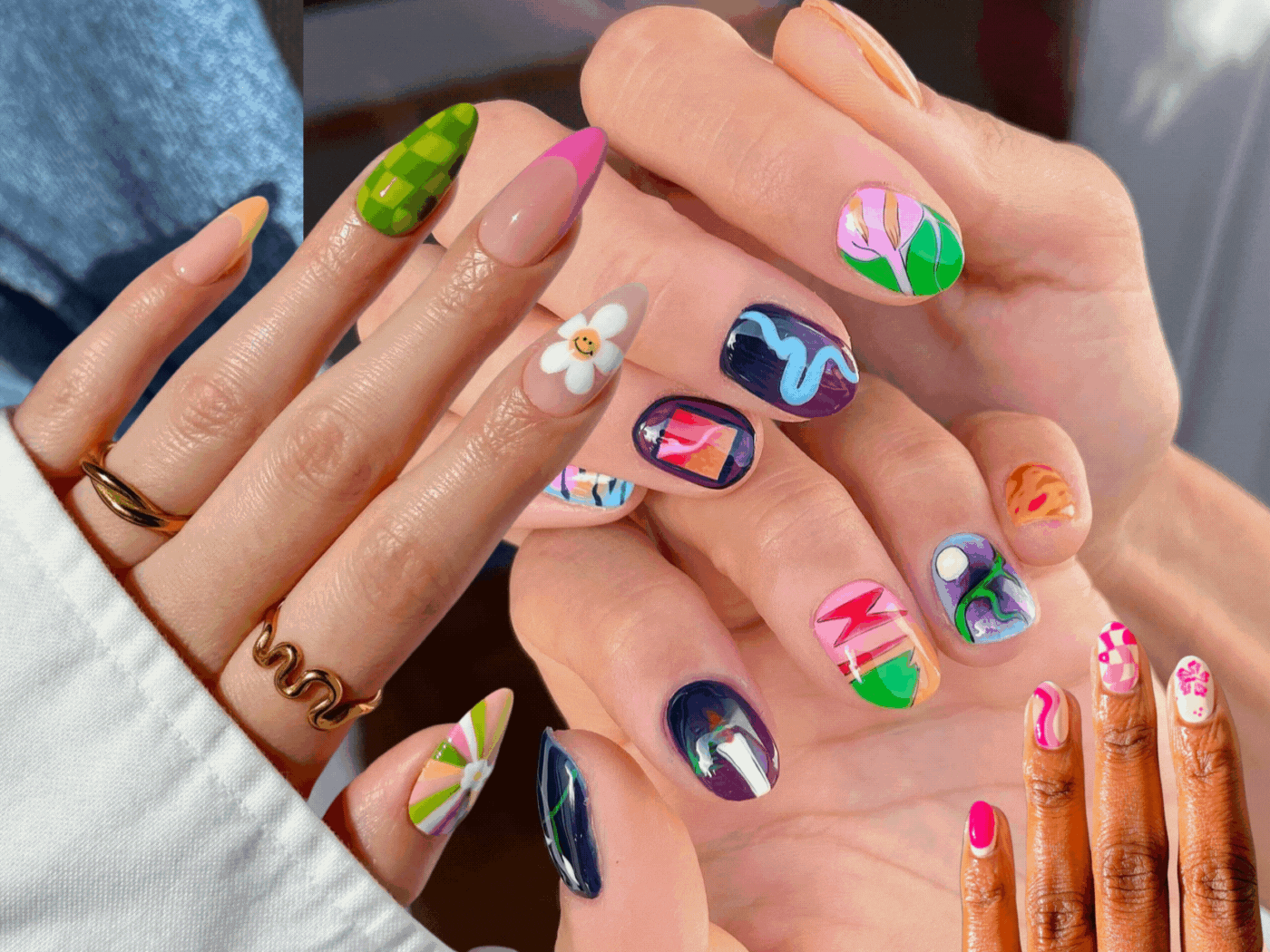 Mismatched nail art: Είναι η τάση που προτείνουν οι experts στις αναποφάσιστες και τολμηρές