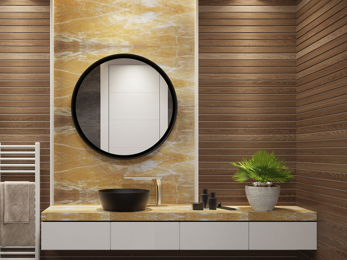Honey Onyx στο μπάνιο σου: Μια πινελιά πολυτέλειας και ζεστασιάς – Πώς θα το αντιγράψεις με επιτυχία