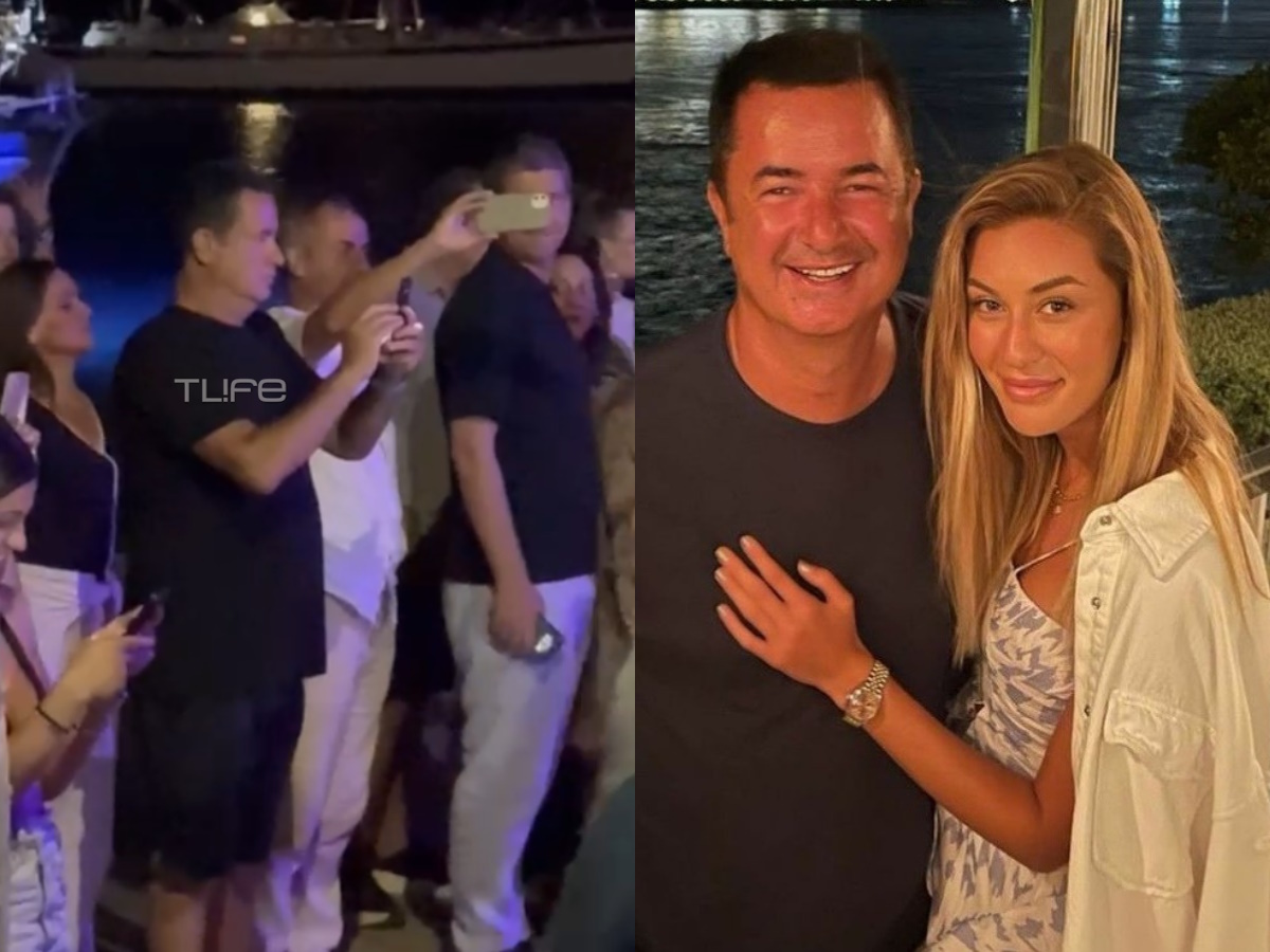 Ατζούν Ιλίτζαλι: Με την κούκλα σύζυγό του σε παραδοσιακό πανηγύρι στη Σίφνο – Αποκλειστικά βίντεο