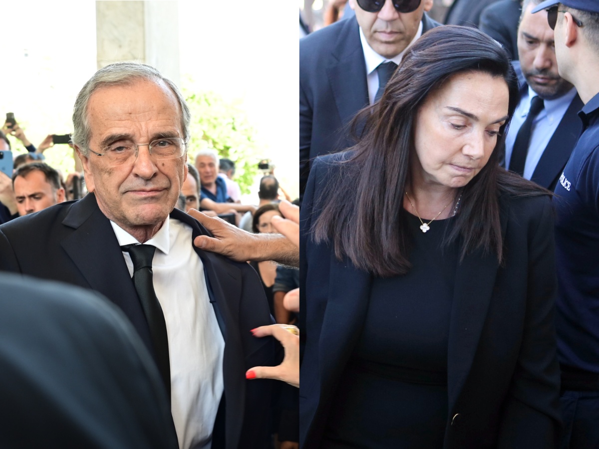 Κηδεία Λένας Σαμαρά: Τραγικές φιγούρες οι γονείς της, Αντώνης και Γεωργία Σαμαρά