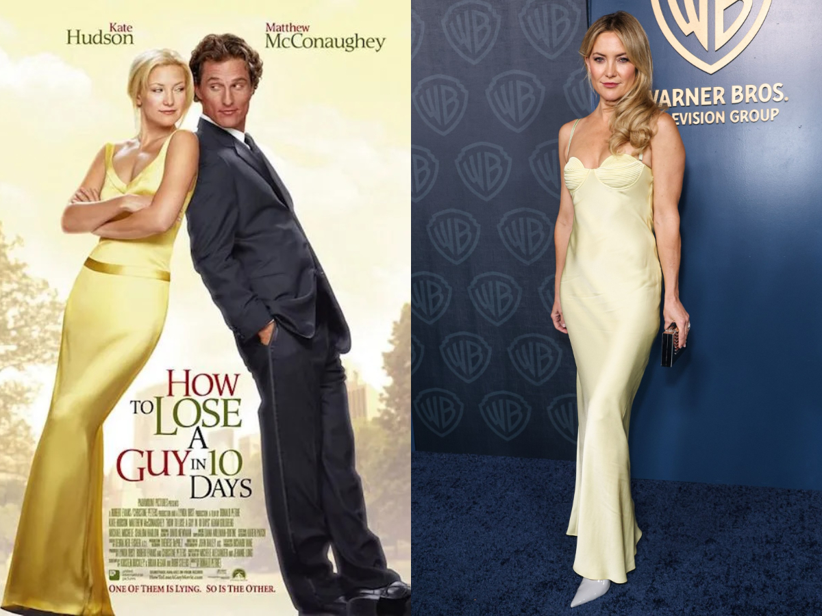 Η Kate Hudson ξαναφορά το iconic κίτρινο φόρεμα από την ταινία «How to Lose a Guy in 10 Days»