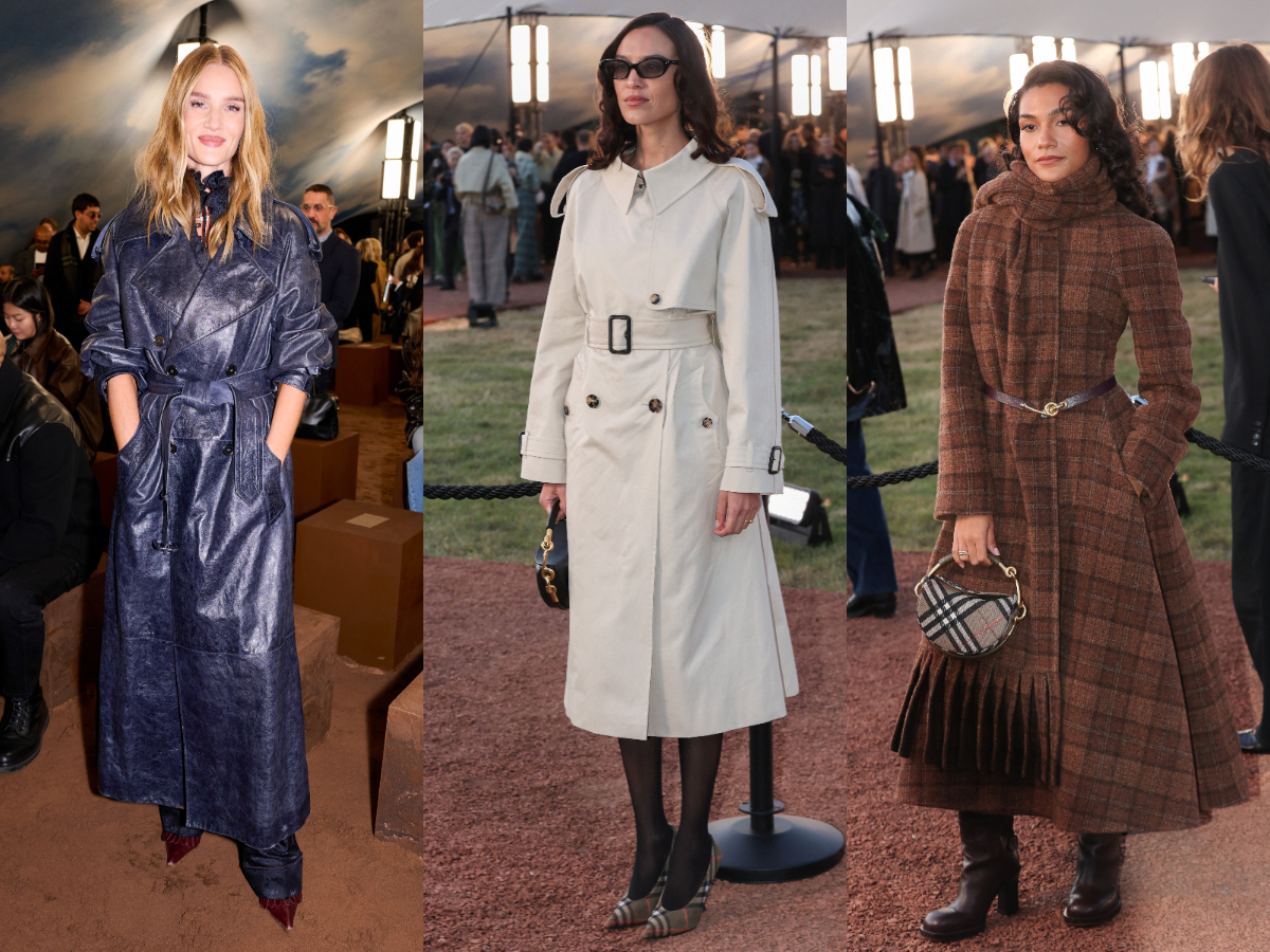 Burberry: Οι διάσημες καλεσμένες μας έδειξαν πως θα φορέσουμε τα πιο statement πανωφόρια της σεζόν