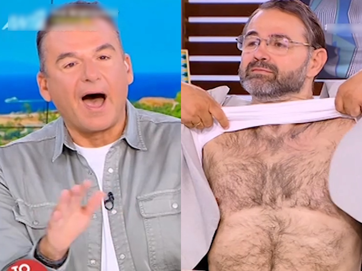 Σταύρος Μπαλάσκας: Άφωνοι στο Πρωινό του ΑΝΤ1 με την κίνησή του – Σήκωσε τη μπλούζα και έδειξε το… δασύτριχο στέρνο του
