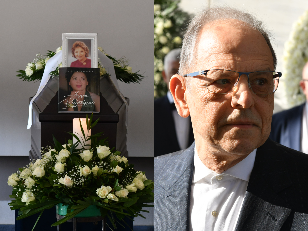 Άννα Κυριακού: Θλίψη στην κηδεία της – Συγκινημένος ο γιος της