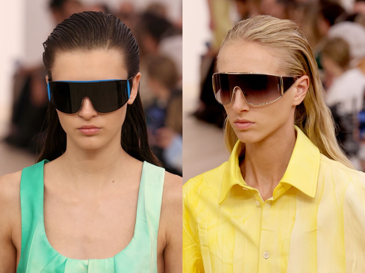 Loewe ss26: «Έκρηξη» χρώματος και ατημέλητα wet hairstyles