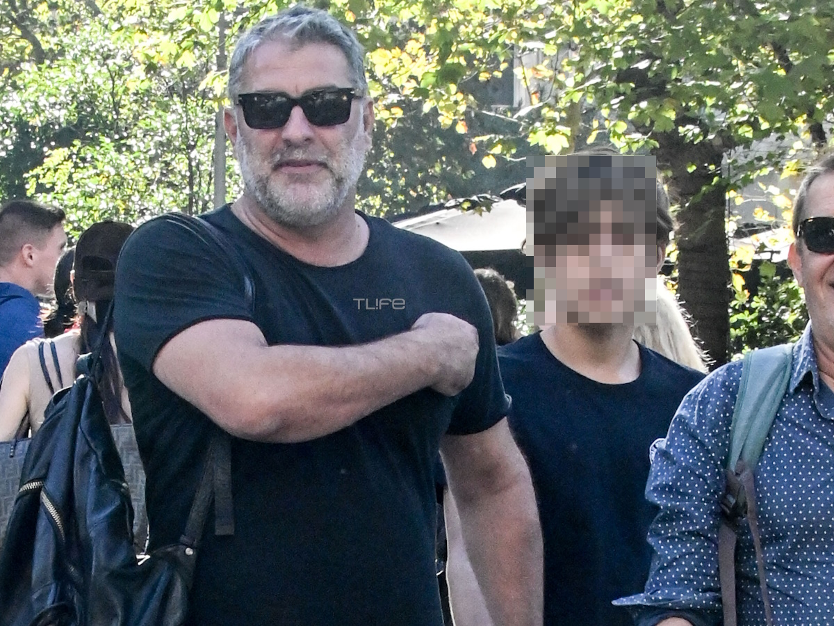 Αποκλειστικό! Βασίλης Μπισμπίκης: Η κοινή εμφάνιση με τον 12χρονο γιο του, μετά το τροχαίο στη Φιλοθέη – Φωτογραφίες
