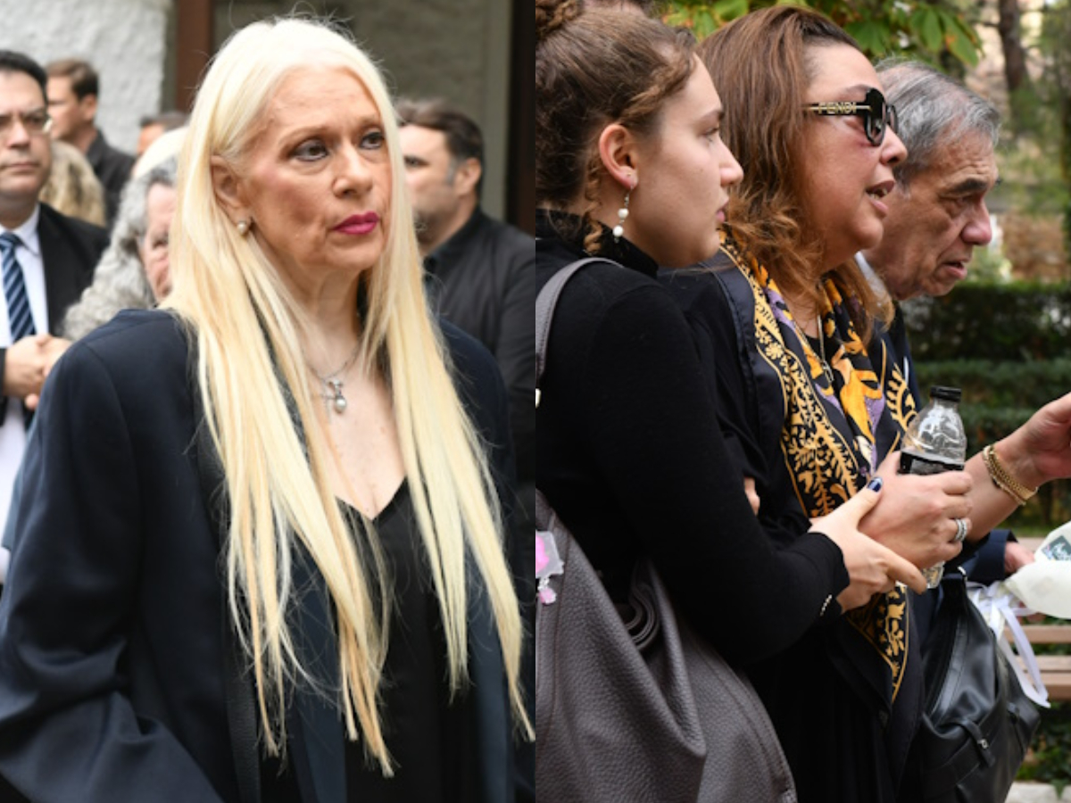 Μάρα Θρασυβουλίδου: Συντετριμμένη στην κηδεία του συζύγου της, Γιώργου Νιάρχου – Σπάραξε η κόρη του