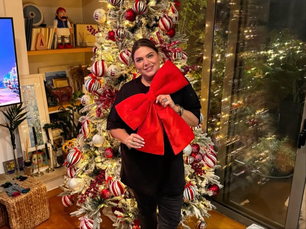 Δανάη Μπάρκα: Το χριστουγεννιάτικο δέντρο που στόλισε στο σπίτι της – «Κάτι μου λέει ότι θα είναι απ’ τα καλύτερά μας Χριστούγεννα»
