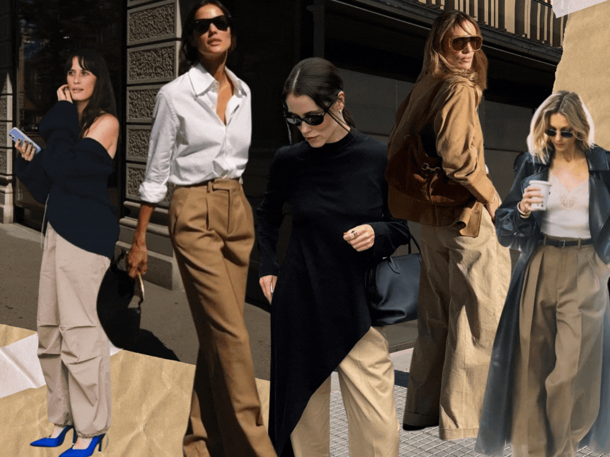 Μπεζ παντελόνι: Η τέλεια βάση για λειτουργικά σύνολα αυτή την μεταβατική εποχή