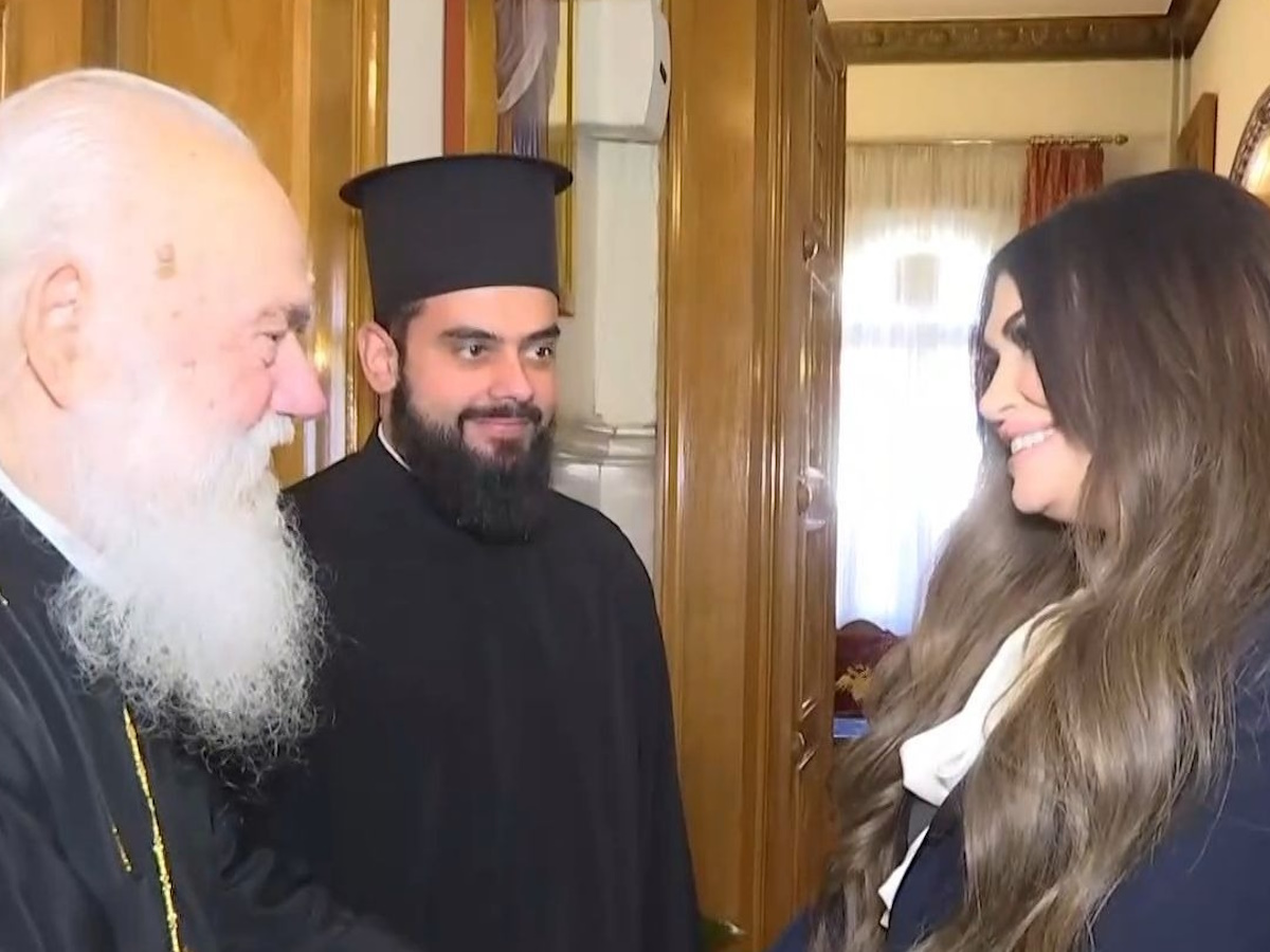Κίμπερλι Γκιλφόιλ: Η συνάντηση με τον Αρχιεπίσκοπο Ιερώνυμο – «Είναι υπέροχο που σας γνωρίζω, ο Θεός να σας ευλογεί»