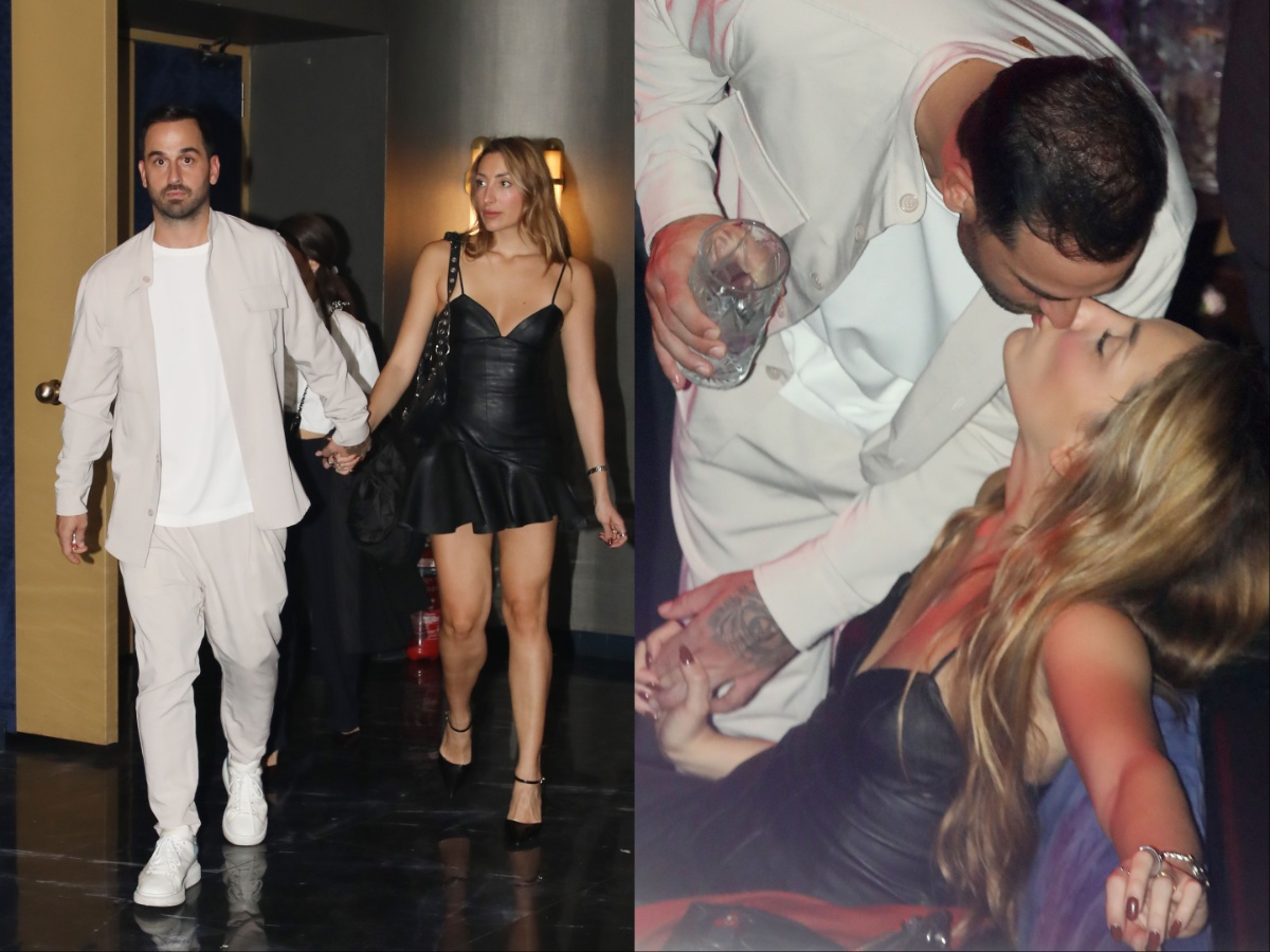 Άρης Σοϊλέδης-Μαριλίνα Κυπαρίσση: Οι τρυφερές στιγμές και το παθιασμένο φιλί στη νέα τους έξοδο