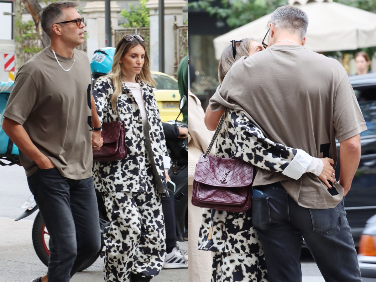 Αθηνά Οικονομάκου – Μπρούνο Τσερέλα: Πιασμένοι χέρι χέρι στο κέντρο στης Αθήνας στη νέα τους έξοδο – Φωτογραφίες