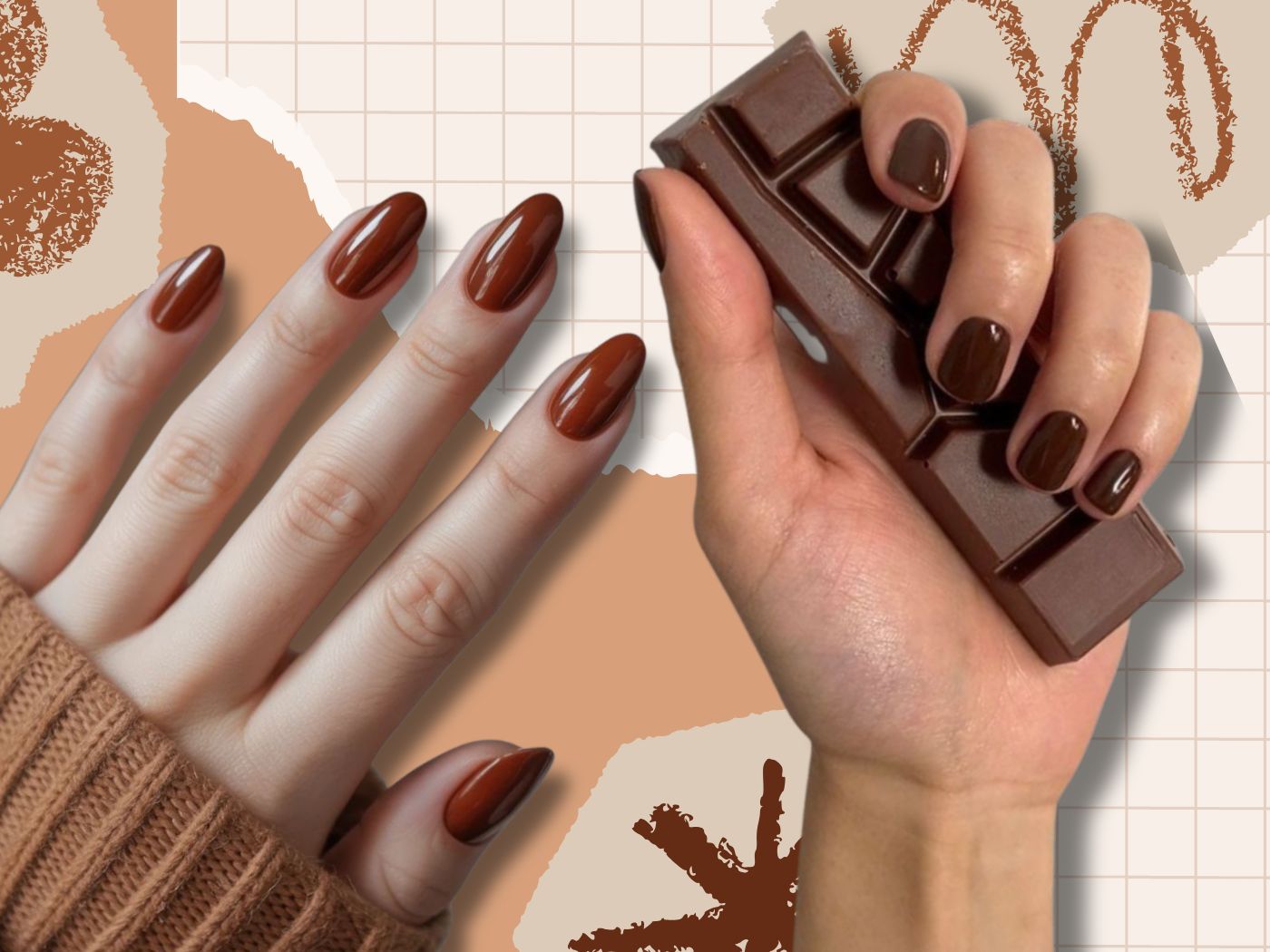 Brownie Pudding νύχια: Αυτό το ζεστό μανικιούρ θυμίζει λαχταριστό επιδόρπιο