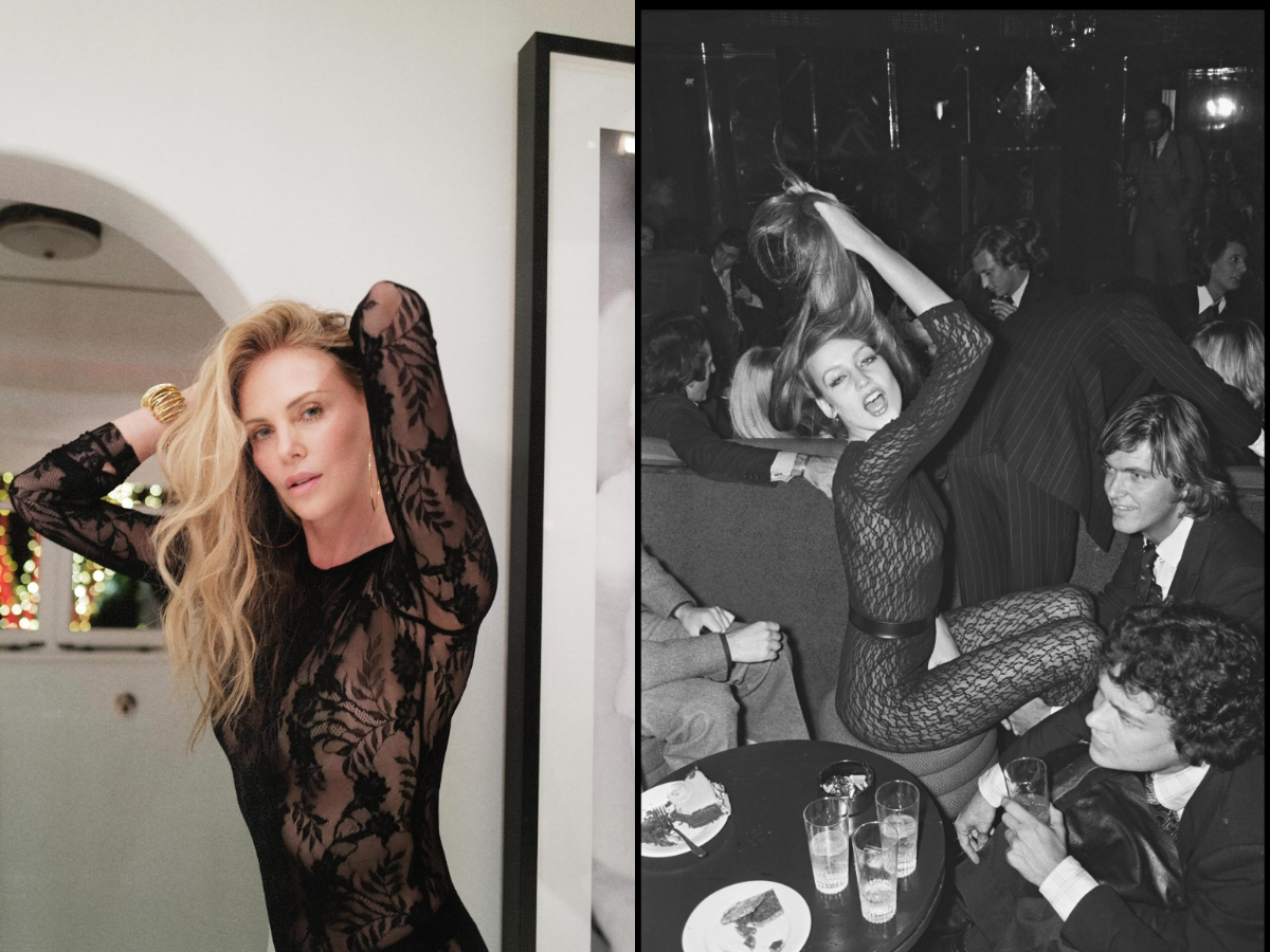 Charlize Theron: Αναβίωσε (τέλεια) ένα iconic look της Jerry Hall