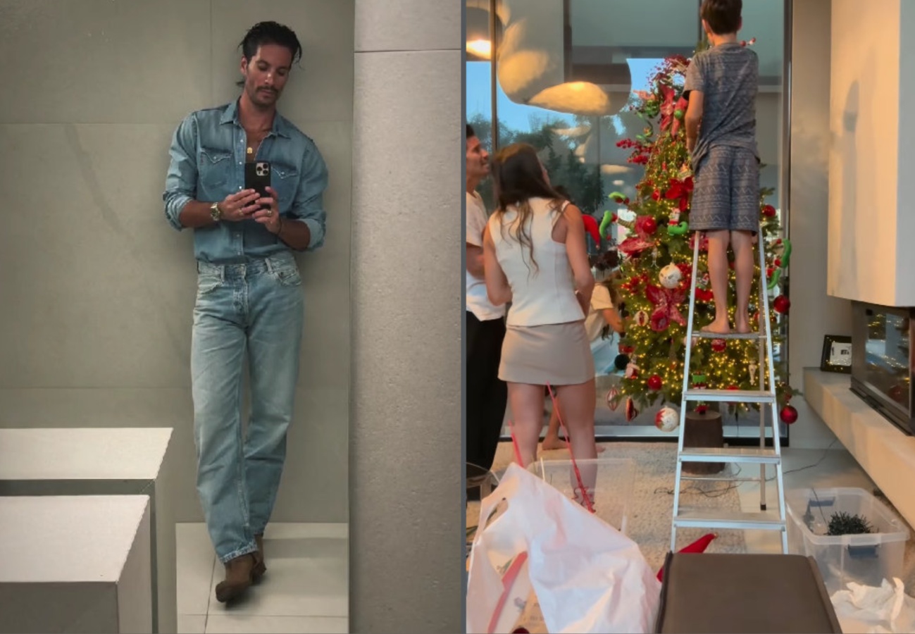 Γιώργος Καράβας: Το χριστουγεννιάτικο δέντρο που στόλισε με την οικογένειά του και το «ατύχημα»