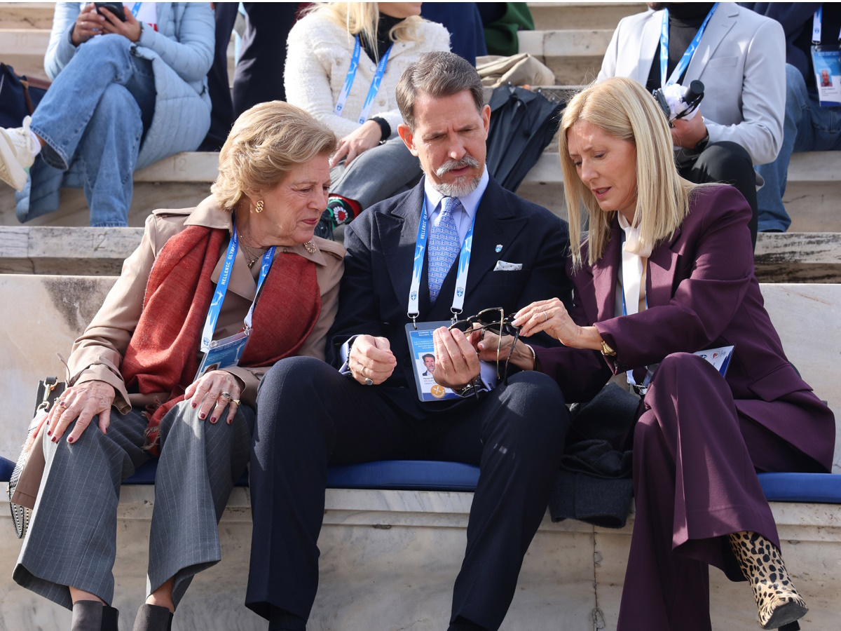 Παύλος Ντε Γκρες, Μαρί Σαντάλ και Άννα Μαρία: Στο Παναθηναϊκό Στάδιο για την Tελετή Παράδοσης της Ολυμπιακής Φλόγας