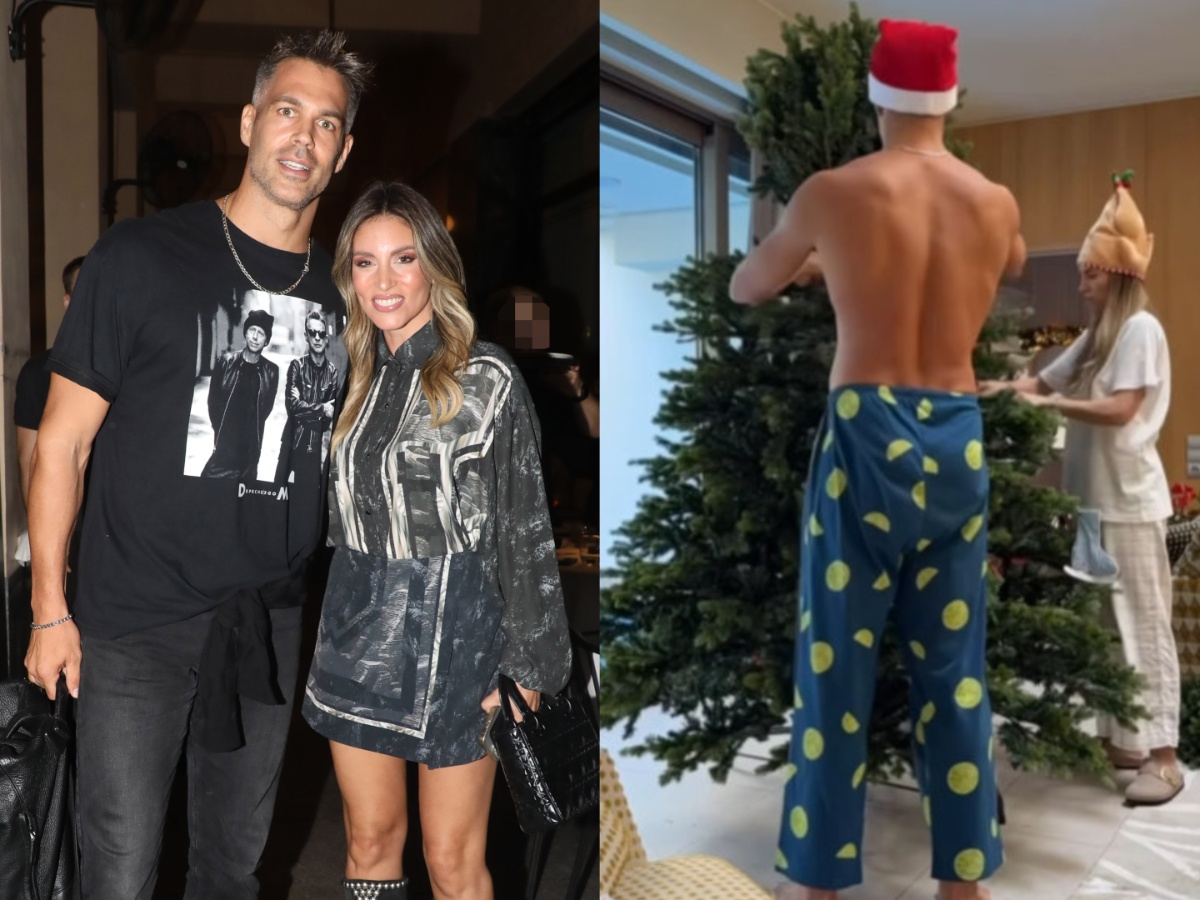 Αθηνά Οικονομάκου: Το βίντεο μαζί με τον Μπρούνο Τσερέλα να στολίζουν το χριστουγεννιάτικο δέντρο