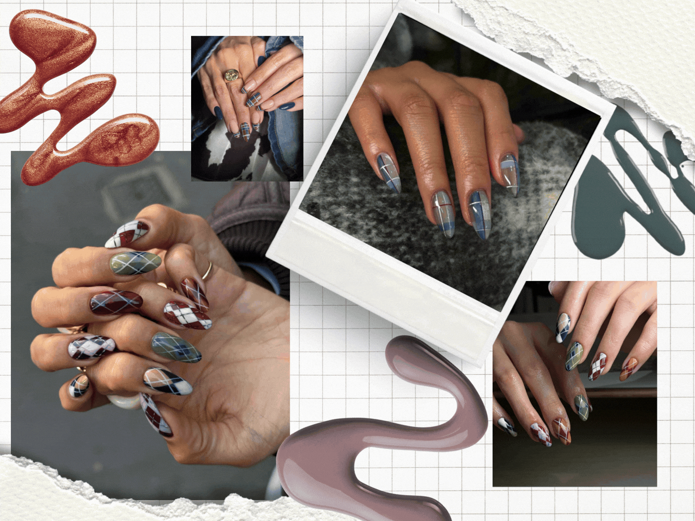 Pringle Plaid: To χειμωνιάτικο μανικιούρ που αναβαθμίζει τα νύχια σου με το πιο stylish τρόπο