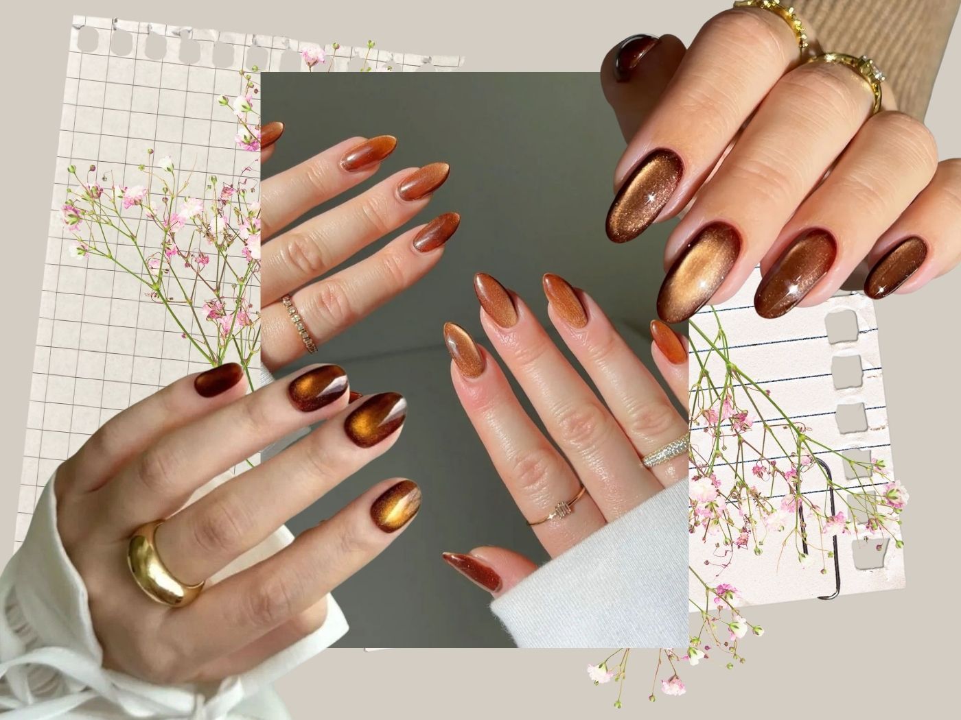 Τα Cinnamon Spice νύχια συνδυάζουν λάμψη και ζεστασιά σε ένα trend!