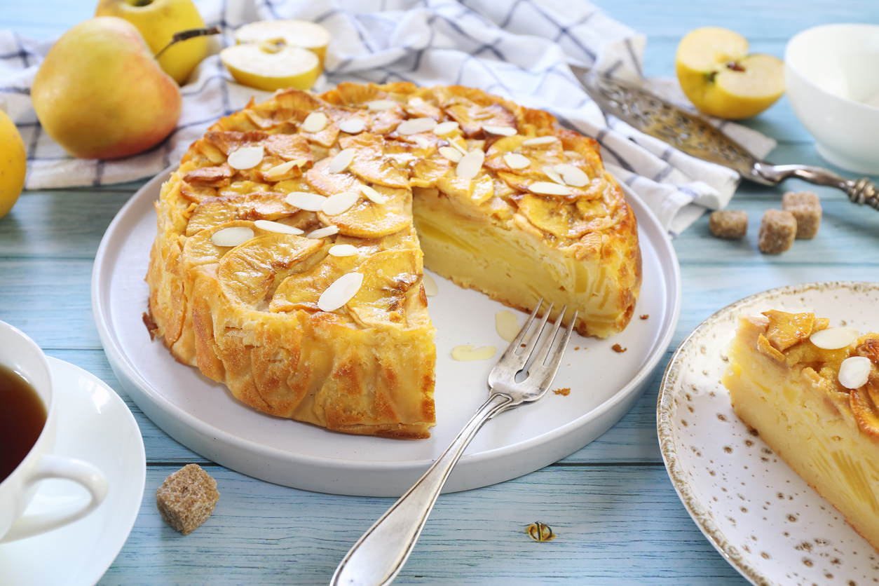 Τάρτα αμυγδάλου με χαμηλά λιπαρά