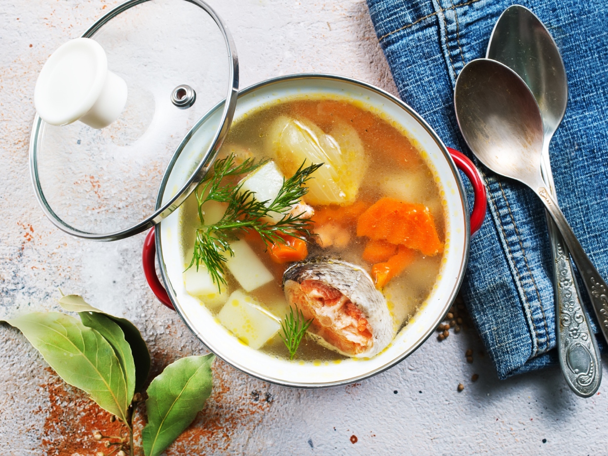 Συνταγή για ψαρόσουπα με λαχανικά