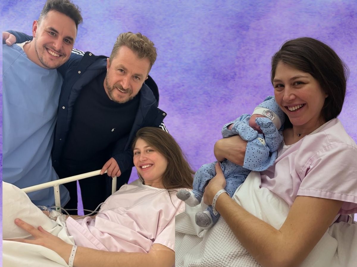 Γιώργος Βελισσάρης: Παππούς για πρώτη φορά ο τραγουδιστής – Φωτογραφίες μέσα από το μαιευτήριο