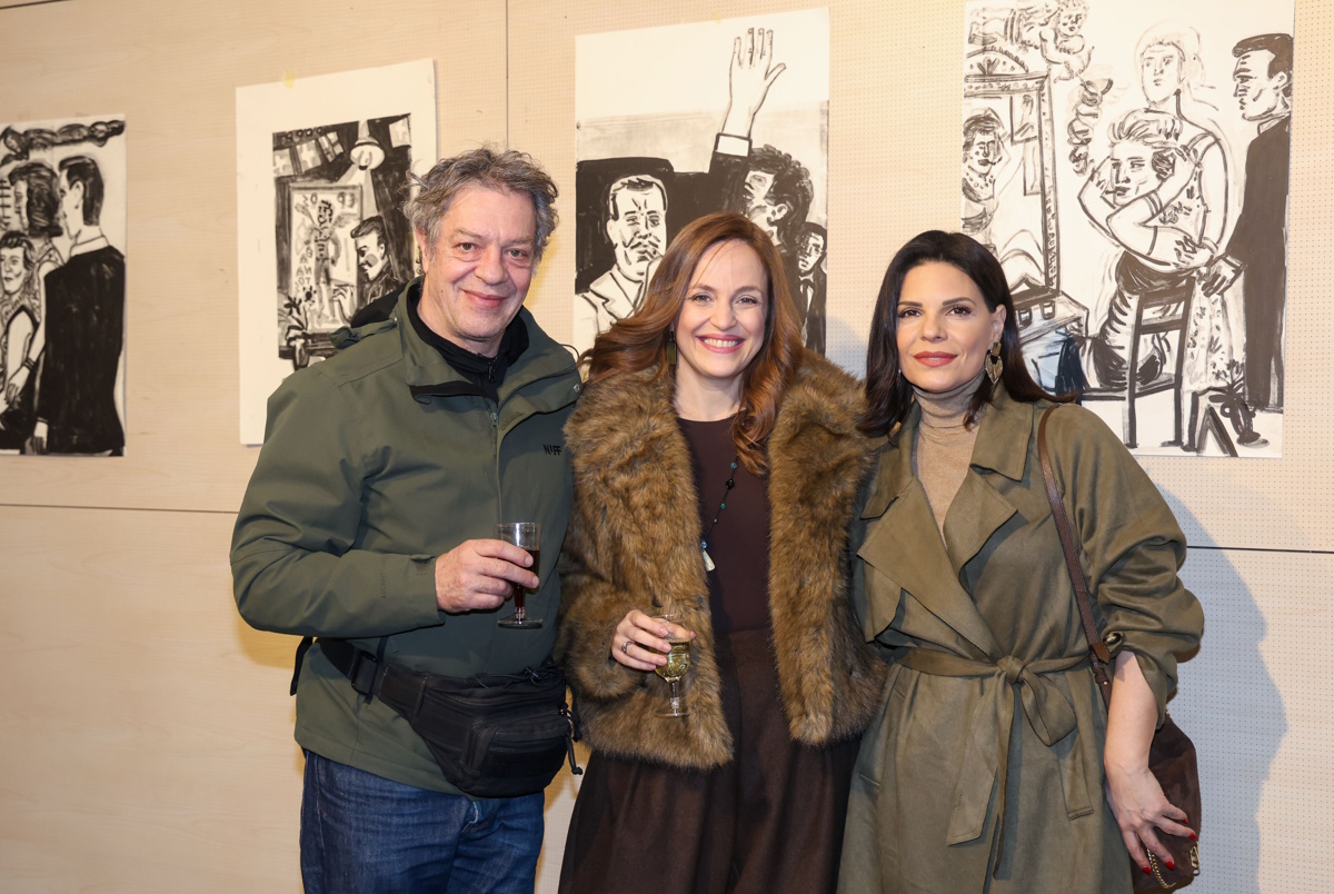 Γιάννης Τσορτέκης – Έλενα Μαυρίδου: Η σπάνια κοινή δημόσια εμφάνιση του ζευγαριού – Φωτογραφίες