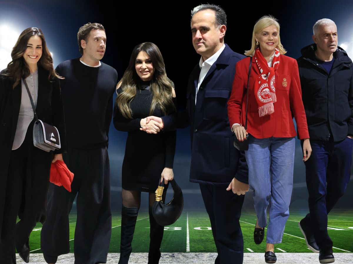 Ολυμπιακός: Ποιοι επώνυμοι έδωσαν το παρών στο γήπεδο για το ντέρμπι με τον Παναθηναϊκό – Φωτογραφίες