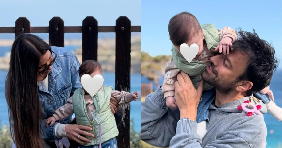 Αντρέας Γεωργίου – Σιμώνη Χριστοδούλου: Η κυριακάτικη βόλτα με την επτά μηνών κόρη τους